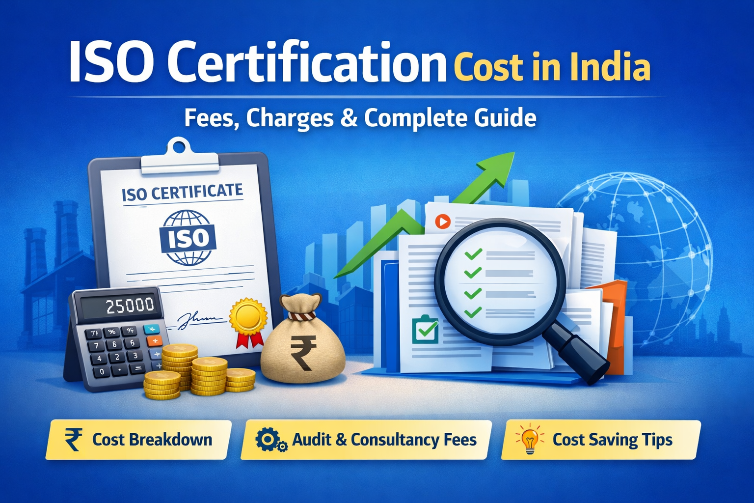 ISO Certification Cost | ISO Registration Fees | ISO Certificate Price in India